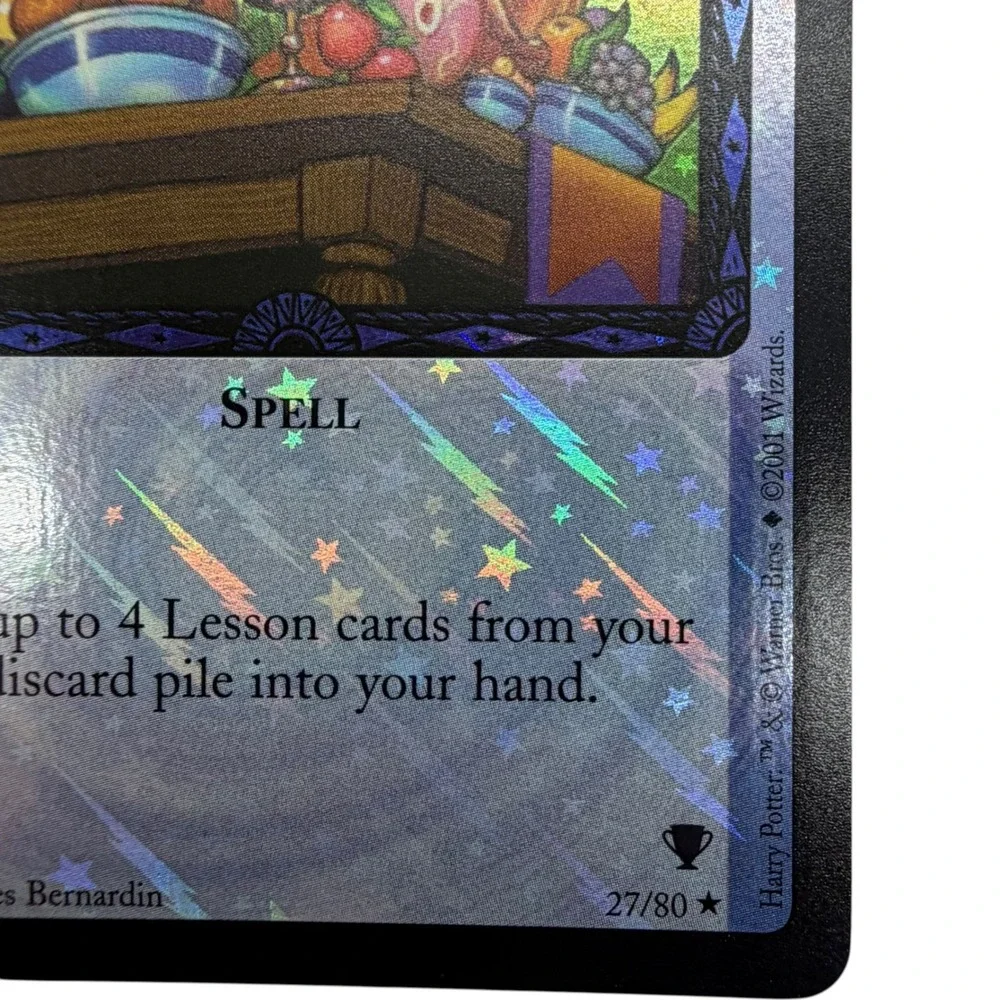 Harry Potter TCG Start-of-Term Feast 27/80 Quidditch Cup Holofoil Rare 2001 TCG